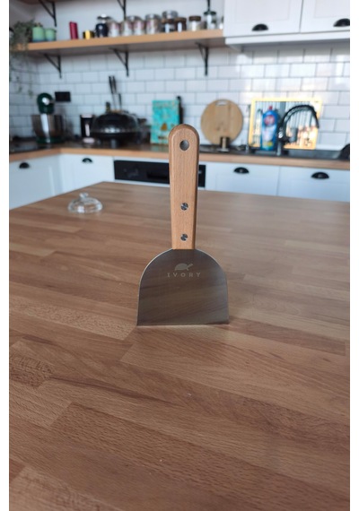 Dr.maya Ahşap Saplı Metal Spatula