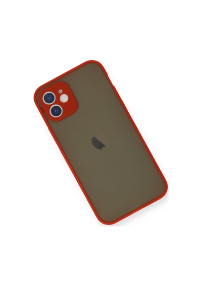 Apple iPhone  Uyumlu,  12 Mini Kılıf Montreal Silikon Kapak - Kırmızı