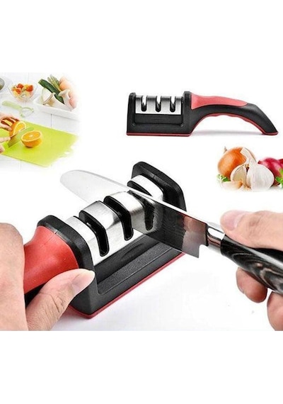 3 Aşamalı Bileme Makinesi - Elmas, Seramik Ve Tungsten Çelik Bıçak Bileyici, Ergonomik Masat