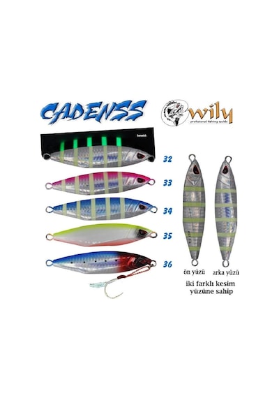 Jig Wily Cadenss Jig 80gr 90mm Renk:33