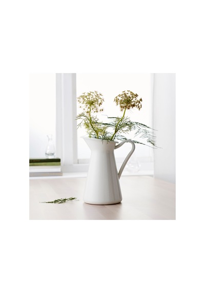 Ikea Sockerärt Vazo/sürahi 22 Cm Beyaz
