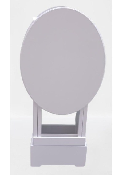 Çanta Zigon Sehpa Oval Model İkili Takım Ahşap Mdf Beyaz Renk Uyumu El Yapımı