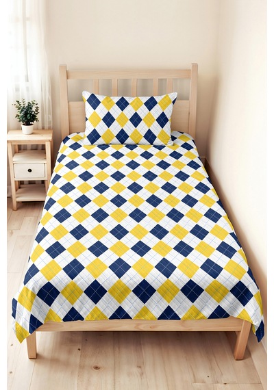 Sarı Lacivert Geometrik Genç Odası Tek Kişilik Pike Takımı - Modern Ekose 160x220 Cm Yatak Örtüsü Günbatımı Kabuğu Kuşağı Sarı Lacivert Geometrik Genç Odası Tek Kişilik Pike Takımı - Modern Ekose 160x220 Cm Yatak Örtüsü Günbatımı Kabuğu Kuşağı