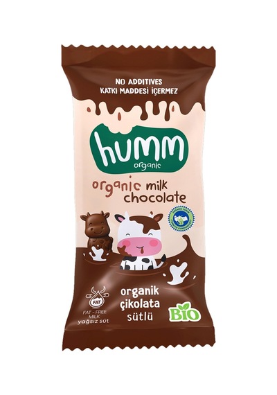 Humm Organik Sütlü Çikolata 13 G - 7 Adet Tarı