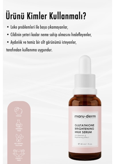 Maruderm Glutatyon Beyazlatıcı & Leke Karşıtı Süt Serumu 30 ML