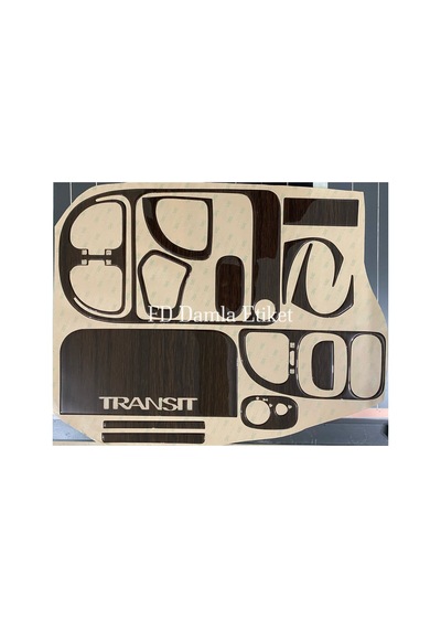 Ford Transit 2000 - 2005 Torpido, Konsol, Trim, Göğüs Maun Kaplama Koyu Meşe Renk