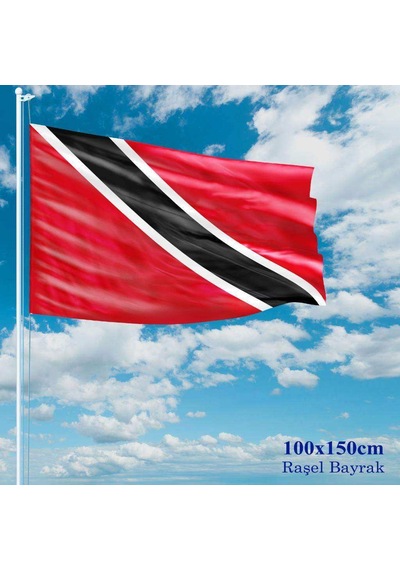 Trinidad Ve Tobago Bayrağı - 100x150 Cm 1 Metre X 1,5 Metre - Raşel Kumaş 1