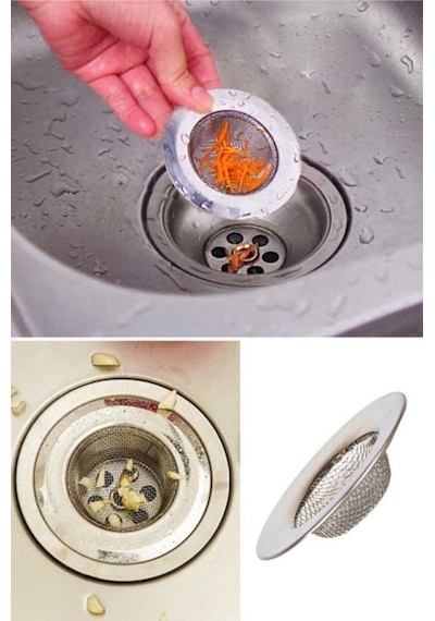 2 Adet, 7,5 Cm Lavabo Süzgeci, Paslanmaz Çelik Evye Süzgeci Metal Diğer