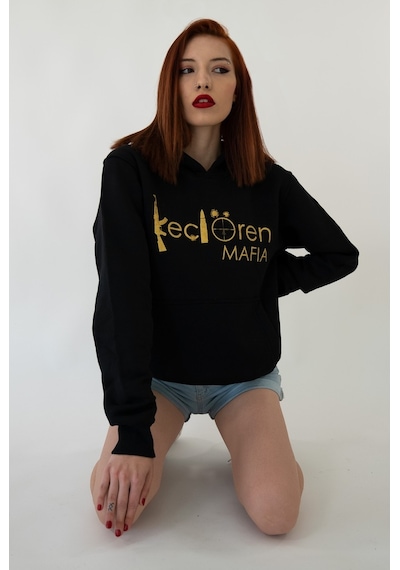 Keçiören Mafıa Kapşonlu Siyah Unisex Sweatshirt Hoodie Polar Siyah