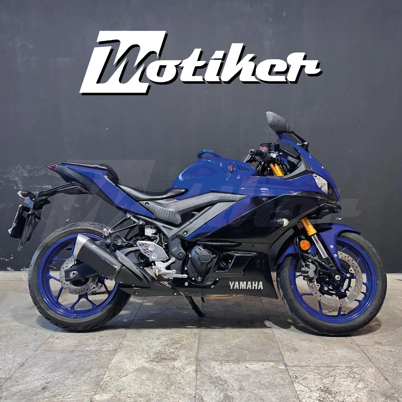 Yamaha R25 2019-2024 Sticker Kaplama Movistar Takım Sticker Etike