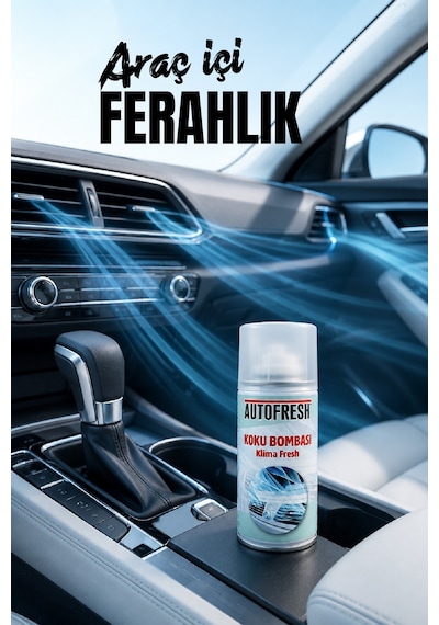 AutoFresh Koku Bombası Klima Fresh Temizleyici Kötü Koku