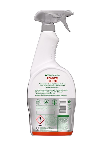 Cif Power & Shine Sprey Mutfak İçin Temizleyici Ve Yağ Çözücü 750 Ml X4 Diğer