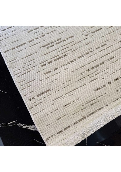 Hoom Rugs Terrace 8201 Beyaz Hav Toz Vermez Dekoratif Kilim Beyaz