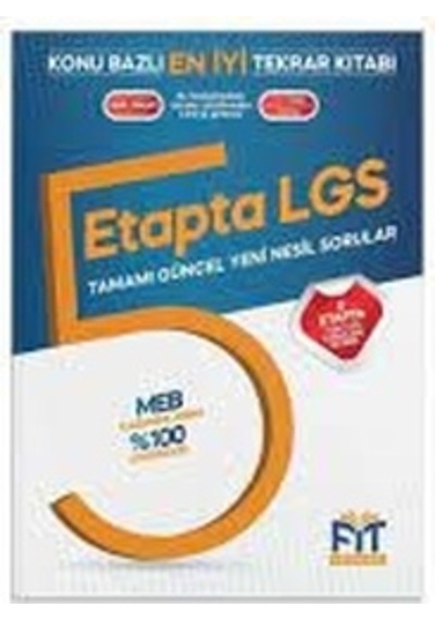 Fit Yayınları 5 Etapta Lgs Tekrar Kitabı