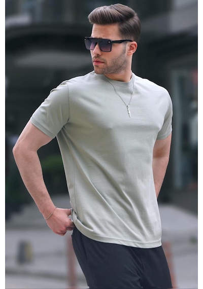Madmext Çağla Yeşili Regular Fit Basic Erkek Tişört 6131-çağla Yeşili Çağla Yeşili