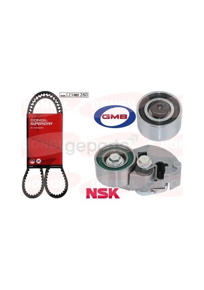 Triger Kayış Seti Eksantrik Seti Hyundai Accent Admire Getz 1.5l D3ea 2002-2005 Tucson Santafe 2.0l 2.2l D4ea D4eb 2004-2009 Sonata 2.0l 2006-2011 Kıa Sportage 2.0l D4ea 2004-2010 1 Kayış 2 Rulman 123x280 21506745
