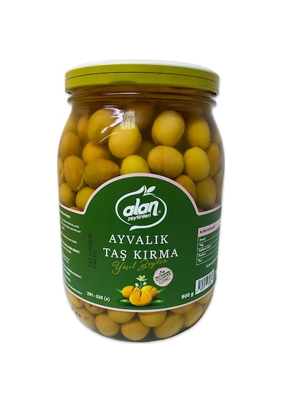 Alan Zeytinleri Ayvalık Taş Kırma Yeşil Zeytin 291-320 Kalibre 900 G