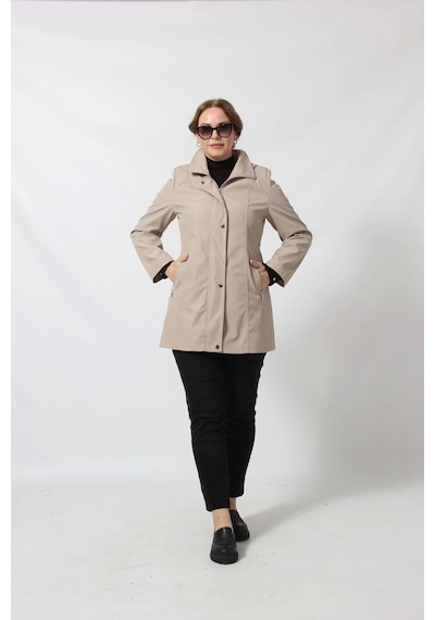 Moda Berray 1616 Fermuarlı Cep Detaylı Kapuşonlu Bondit Ceket Açık Taş Açık Taş Rengi Moda Berray 1616 Fermuarlı Cep Detaylı Kapuşonlu Bondit Ceket Açık Taş Açık Taş Rengi