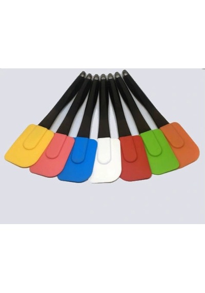 Renkli Silikon Spatula - Büyük Açık Bej