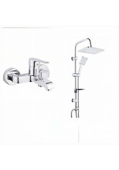Tema Sigma Banyo Bataryası + Tema Carismo Tepe Duş Seti TSTC Krom