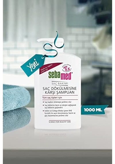 Saç Dökülmesine Karşı Güçlendirici Etkili Kafein Ve Ginkgo Biloba İçerikli Şampuan 1000 Ml