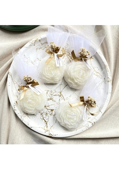 Bernami Vazo Pinterest 8 Adet Tül İçerisinde Şakayık Mum, Nikah Şekeri, Doğum, Sünnet, Düğün Nişan Söz, Kına, Doğum Günü Diğer