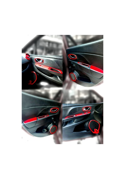 Clio 4 Torpido Kaplama, Maun, Piano Black, Carbon Kaplama