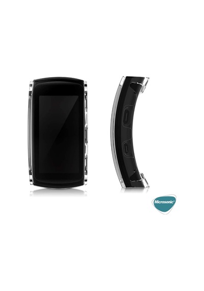 Microsonic Samsung Uyumlu Gear Fit 2 Pro Kılıf 360 Şeffaf