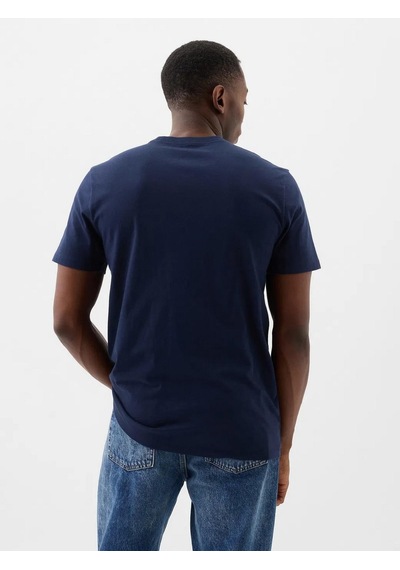 Gap 856659004 V-everyday Soft Basic Logo T Erkek Tişört Lacivert