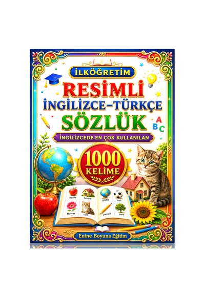 İlköğretim Resimli İngilizce Türkçe Sözlük 1000 Kelime