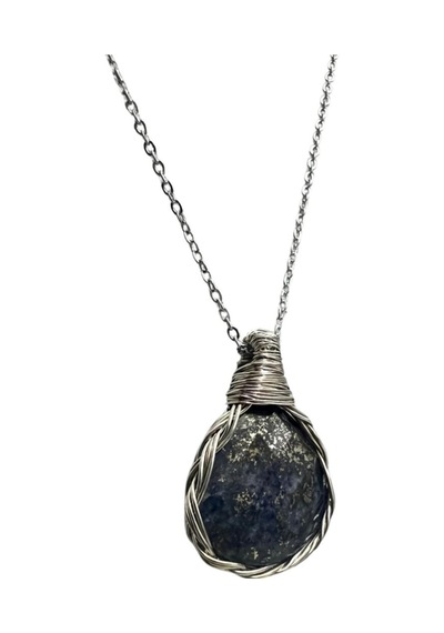 Sertifikalı Lapis Lazuli Doğal Taş Ekstra Flaşlı Aaa Kalite Bakır Tel Örme El Yapımı Handmade Çok REnkli