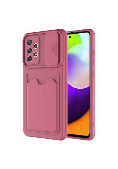 Zore Galaxy A72 Kılıf Ogaa Kartix Kapak - Koyu Mor