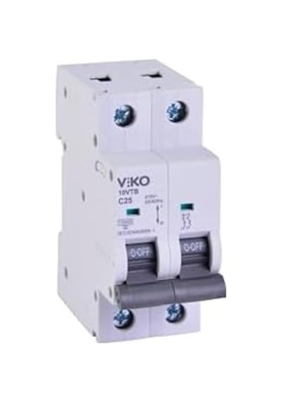 10vtb-2c25 Otomatik Sigorta 10ka C Tipi 2 Kutup 25a