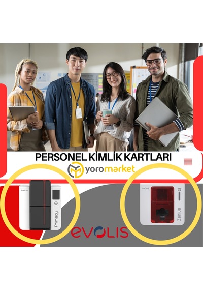 Evolis Zenius Tam Panel Renkli Ribon 200 Baskı R5f002eaa Evolis