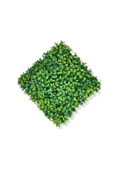 Cihan Çiçekçilik Yapay Açık Yeşil Limon Yaprağı Bitki Duvar Kaplama 50x50 Cm Beyaz- Yeşil