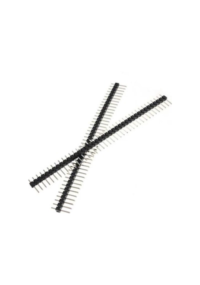 40 Pin 2.54 Mm Tek Sıra Erkek Header - Siyah