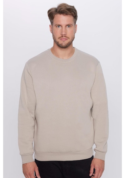 Tudors Unisex Relax Fit Rahat Kesim Pamuklu 3 İplik İçi Polarlı Basic Gri Bisiklet Yaka Sweatshirt-23343 Gri Tudors Unisex Relax Fit Rahat Kesim Pamuklu 3 İplik İçi Polarlı Basic Gri Bisiklet Yaka Sweatshirt-23343 Gri