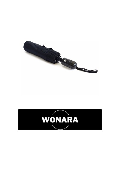 Wonara Otomatikşemsiye Erkek Full Otomatik Şemsiye 8 Telli Katlanır Siyah Kılıflı Bilek Askılı Butonlu Sağ Çok Renkli