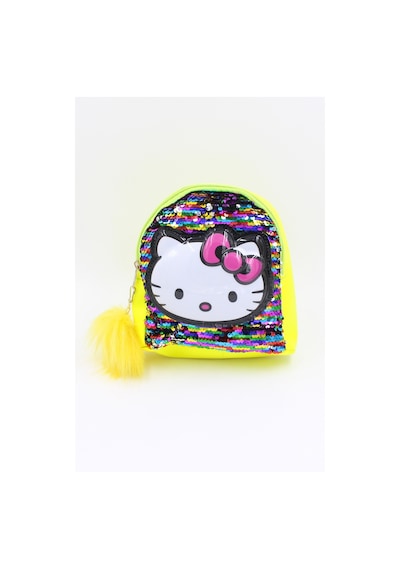 Chantaky Chantaky 039 3005 Hello Kitty Kedicikli Payetli Işıklı Sarı Sırt Çantası Sarı