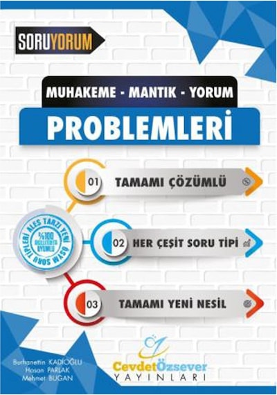 Cevdet Özsever Yayınları Muhakeme Mantık Yorum Problemleri
