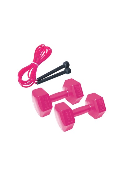 1 KG x 2 Adet Dambıl Seti Dumbell + Kondisyon Atlama ipi