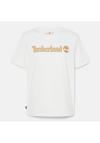 Timberland Tımberland Linear Logo Short Sleeve Tee Tb0a5upqcm91-vıntage Whıte Beyaz