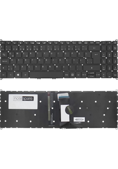 Acer Uyumlu Swift 3 N17p4 Klavye Tr Işıklı Siyah