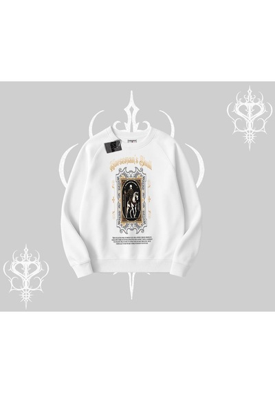 Startmore Biskilet Sweatshirt Horseman S Skull Dark Relic Street Legacy Beyaz
