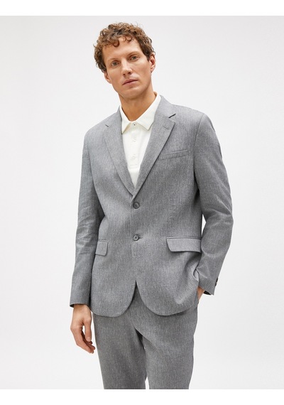 Koton Yazlık Ceket Blazer Cep Detaylı Düğmeli Antrasit 3sam50061hw 3SAM50061HW927 Antrasit Koton Yazlık Ceket Blazer Cep Detaylı Düğmeli Antrasit 3sam50061hw 3SAM50061HW927 Antrasit