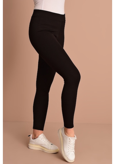 For Big Trend Kadın Siyah Yüksek Bel Çelik Örme Basıc Siyah Tayt Bt20Yb291002Siyah 2Xl Siyah