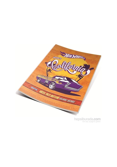 Gıpta Hot Wheels Güzel Yazı Defteri Tel Dikiş Karışık Kapak A5 40 Yaprak