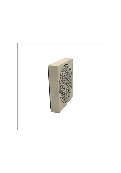 Yaşam Çiçeği Deseni Baskılı Taş Magnet 5x5