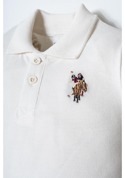 U.S. Polo Assn. U.s. Polo Assn Erkek Bebek 2 Li Şort T-şhirt Takım Beyaz-2346 Beyaz