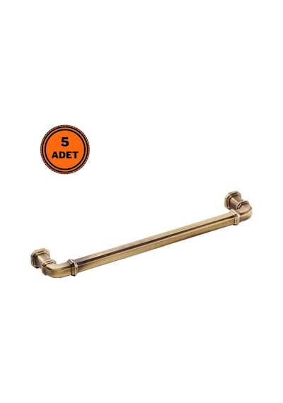 5 Adet Doğanlar Gusto 192 Mm Mobilya Kulp Olifka Antik Sarı